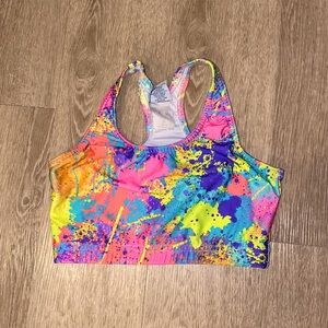 Varsity Spirit Tie Die Sports Bra